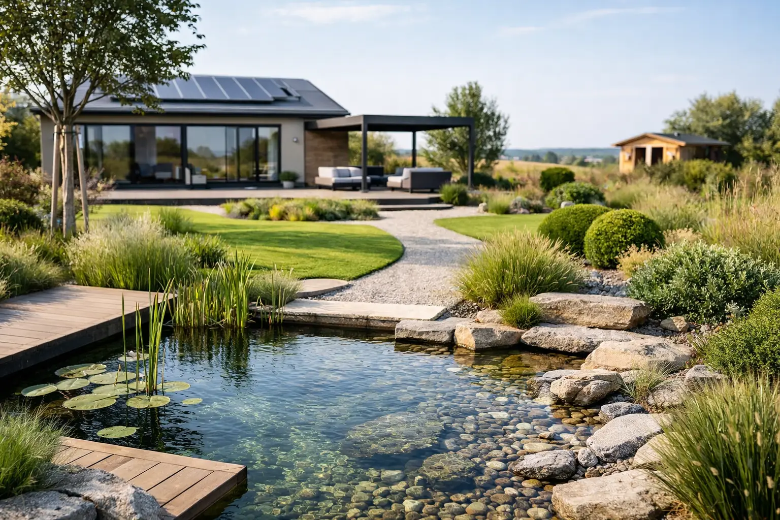 Gartengestaltung für ein Grundstück mit Zukunft