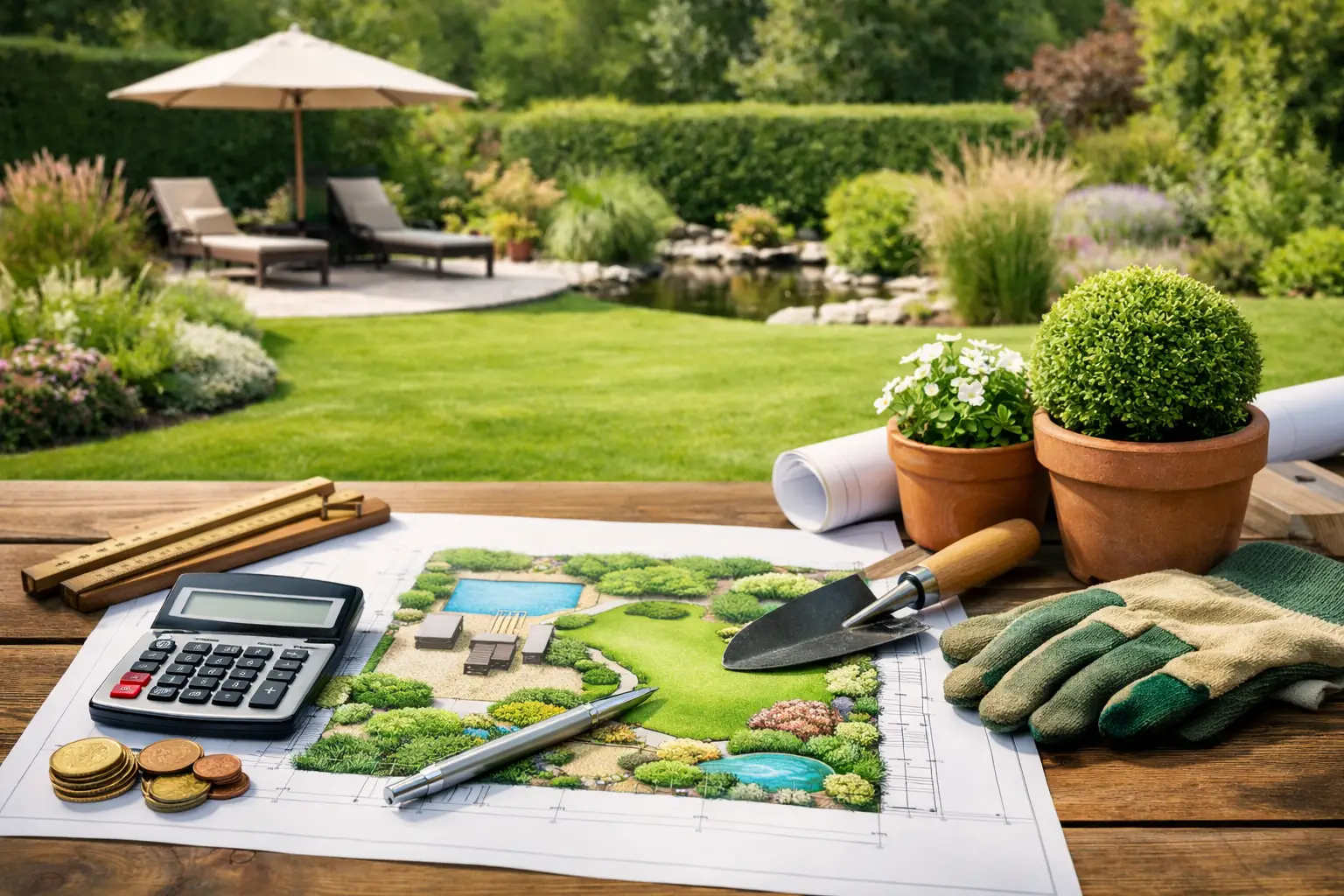 Gartenneuanlage Kosten berechnen und sicher planen