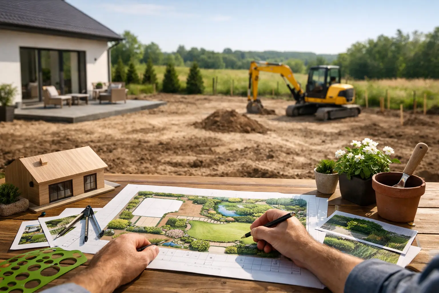 Gartenplanung fürs Neubaugrundstück richtig planen